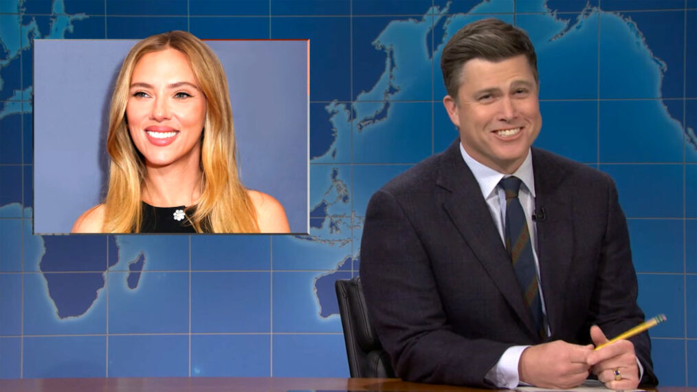 ‘SNL’: Michael Che Yet Again Has Colin Jost Insult Scarlett Johansson