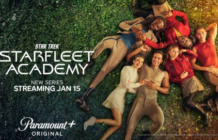 Zoe Steiner as Tarima, Sandro Rosta as Caleb, Bella Shepard as Genesis, George Hawkins as Daren, Kerrice Brooks as Sam and Karim Diane as Jay-Den of Starfleet Academy