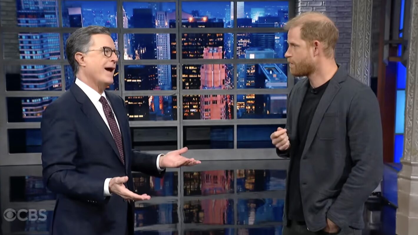'The Late Show': Prince Harry Takes Shot at Trump During Surprise Appearance