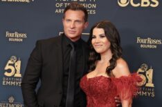 Steve Burton (L) attends the 51st annual Daytime Emmys Awards at The Westin Bonaventure Hotel & Suites, Los Angeles on June 07, 2024 in Los Angeles, California.