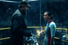 David Harbour and Millie Bobby Brown in 'Stranger Things' finale