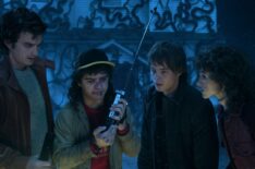 Joe Keery, Gaten Matarazzo, Charlie Heaton, and Natalia Dyer in 'Stranger Things' Season 5