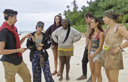 The final seven players in 'Survivor 49' Episode 11
