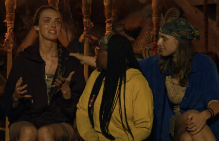 Sage, Kristina, and Sophie in 'Survivor 49' Episode 11 Tribal Council