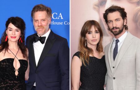 Lena Headey and Marc Menchaca attend the 2023 White House Correspondents' Association Dinner at Washington Hilton on April 29, 2023 in Washington, DC; Michiel Huisman and wife Tara Elders attend 