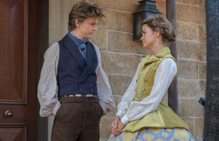 Thomas Brodie Sangster and Maia Mitchell in 'The Artful Dodger'