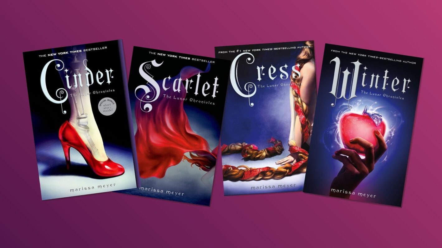 'The Lunar Chronicles' by Marissa Meyer book covers