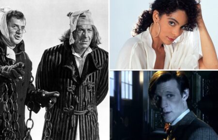 Tony Randall as Marley and Jack Klugman as Ebenezer Scrooge in 'The Odd Couple,' Jasmine Guy of 'A Different World,' and Matt Smith as the Eleventh Doctor in 'Doctor Who'