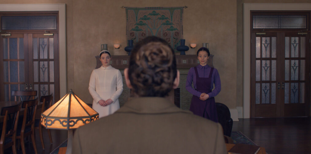 THE TESTAMENTS - “First Look” (Disney) LUCY HALLIDAY, CHASE INFINITI