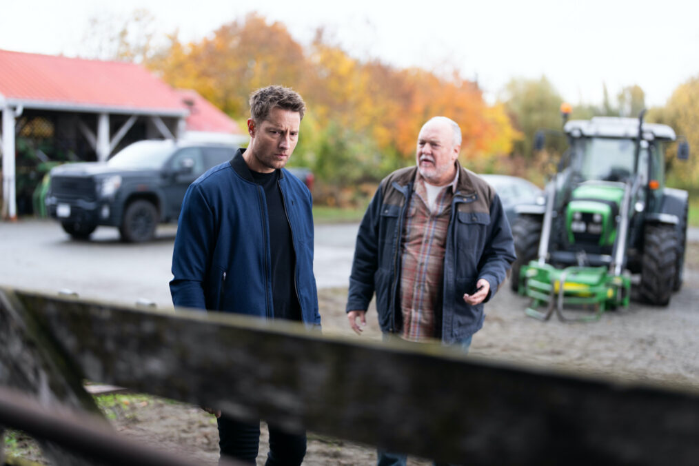 Justin Hartley as Colter Shaw and Brent Sexton as Keaton — 'Tracker' Season 3 Episode 9 