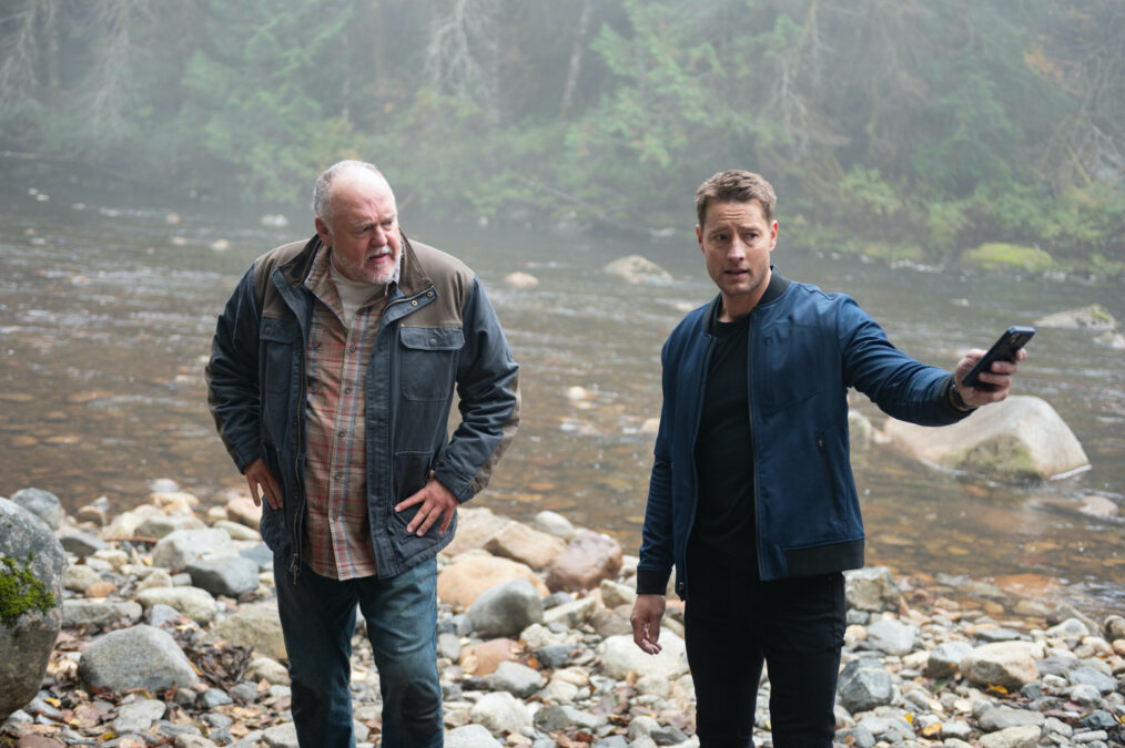 Brent Sexton as Keaton and Justin Hartley as Colter Shaw — 'Tracker' Season 3 Episode 9 