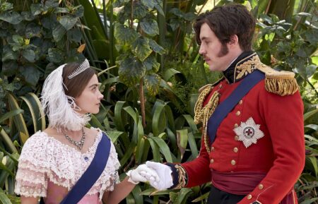 Jenna Coleman and Tom Hughes in 'Victoria'
