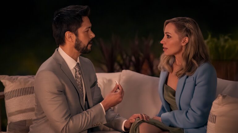 Marco Grazzini as Mike Valenzuela, Zibby Allen as Brie Sheridan in 'Virgin River' Season 6