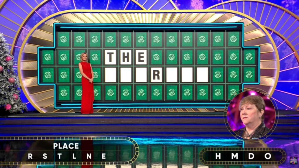 'Wheel of Fortune' contestant Veronica Yanno solving the Bonus Round puzzle on December 15, 2025