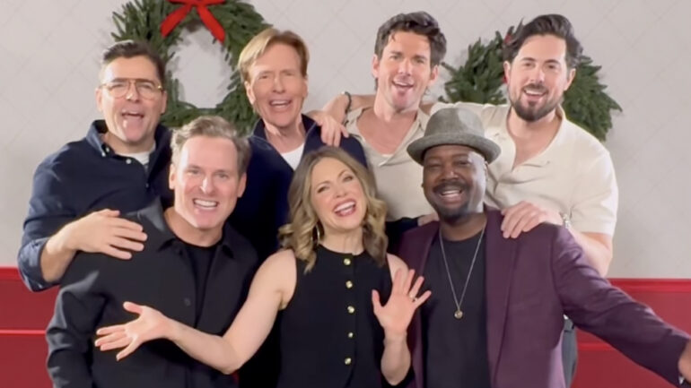 Kavan Smith, Ben Rosenbaum, Jack Wagner, Pascale Hutton, Kevin McGarry, Chris McNally, and Viv Leacock at the Hallmark Christmas Experience on December 12