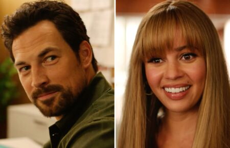 Giacomo Gianniotti and Vanessa Morgan in 'Wild Cards' Season 3