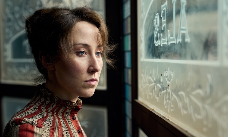 A THOUSAND BLOWS - Inspired by the true-life stories of a group of characters battling for survival in the brutal East End of London in the 1880s. One year later, Hezekiah's a shadow of the man he once was whilst Sugar Goodson is estranged from his family and drinking himself to death. Just as Wapping is about to sigh its last breath, Mary Carr bursts back into town with her loyal second, Alice Diamond, to reassemble her gang and reclaim her crown. As always, Mary has a plan; one which will involve all those she holds dearest. And this time it's riskier than ever. (Disney/Robert Viglasky)ERIN DOHERTY