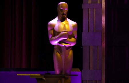 HOLLYWOOD, CALIFORNIA - NOVEMBER 16: An Oscar statue is displayed during the 16th Governors Awards at The Ray Dolby Ballroom on November 16, 2025 in Hollywood, California. (Photo by Kevin Winter/Getty Images)