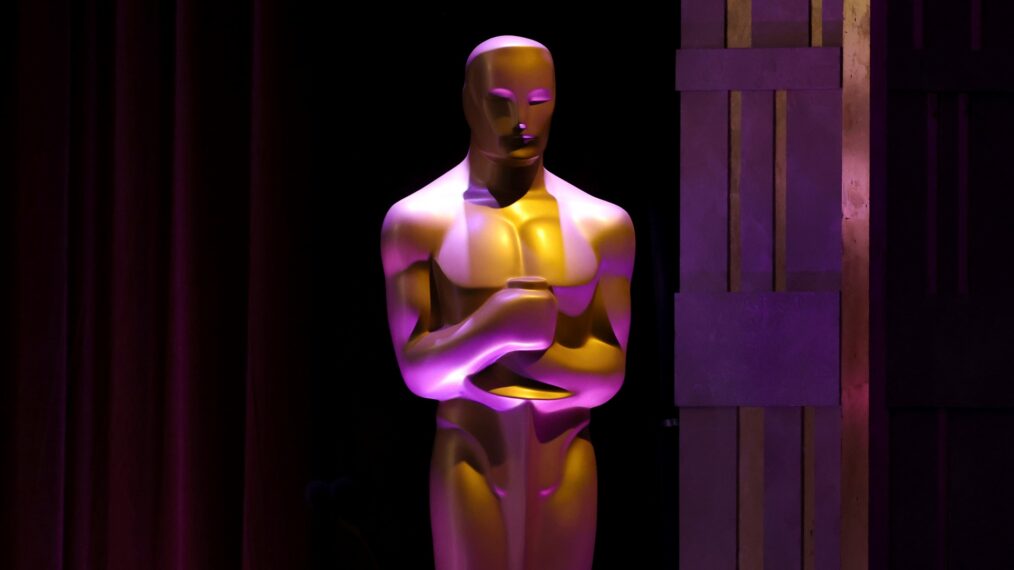HOLLYWOOD, CALIFORNIA - NOVEMBER 16: An Oscar statue is displayed during the 16th Governors Awards at The Ray Dolby Ballroom on November 16, 2025 in Hollywood, California. (Photo by Kevin Winter/Getty Images)