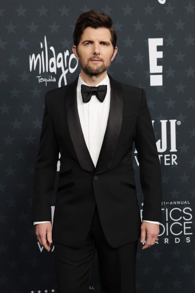 Adam Scott attends the 31st Annual Critics Choice Awards at Barker Hangar on January 04, 2026 in Santa Monica, California.