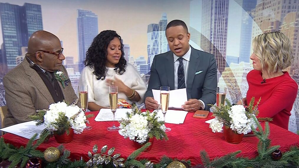 Al Roker, Sheinelle Jones, Craig Melvin, and Dylan Dreyer, third hour of 'Today,' NBC, January 2, 2026.