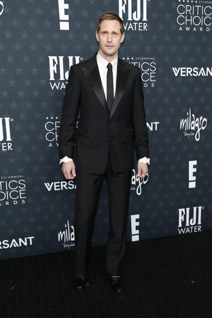 Alexander Skarsgård attends the 31st Annual Critics Choice Awards at Barker Hangar on January 04, 2026 in Santa Monica, California.
