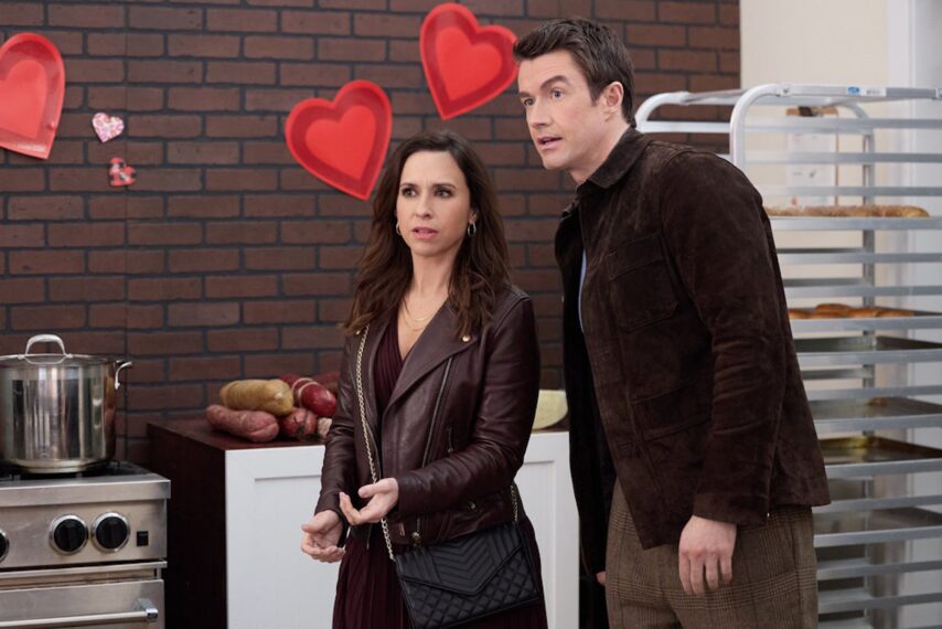 Lacey Chabert, Robert Buckley in 'An Unexpected Valentine'