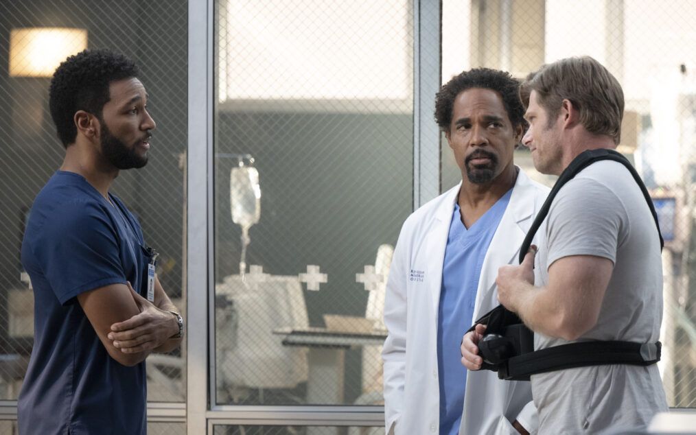 GREY’S ANATOMY - “Skyfall” - Winston and Ben fight to save Jo’s life, while Teddy supports Link. Owen and Jules battle to save a young man, and Lucas forms an unexpected bond with a patient. THURSDAY, JAN. 8 (10:00-11:00 p.m. EST) on ABC. (Disney/Anne Marie Fox) ANTHONY HILL, JASON GEORGE, CHRIS CARMACK