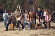 'Bachelor Mansion Takeover' Season 1 cast, HGTV, premieres March 2, 2026, (L to R) Sandra Mason, Jeremy Simon, Brendan Morais, Tammy Ly, Joan Vassos, Courtney Robertson Preciado, Chrisopher Stallworth, Noah Erb, Dean Bell, Jill Chin, Allyshia Gupta, and Sam McKinney.