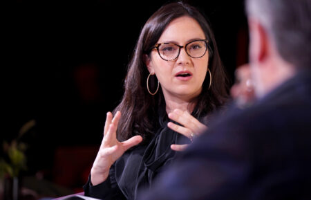 WASHINGTON, DC - JANUARY 18: The Free Press' Honestly with Bari Weiss (pictured) hosts Senator Ted Cruz presented by Uber and X on January 18, 2025 in Washington, DC. (Photo by Leigh Vogel/Getty Images for Uber, X and The Free Press)