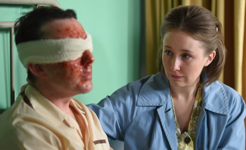 CALL THE MIDWIFE, from left: Daniel Kendrick, Erin Doherty, (Season 6, ep. 602, aired in the US on April 9, 2017). photo: Ollie Upton / ©PBS/Neal Street Prod. / Courtesy Everett Collection