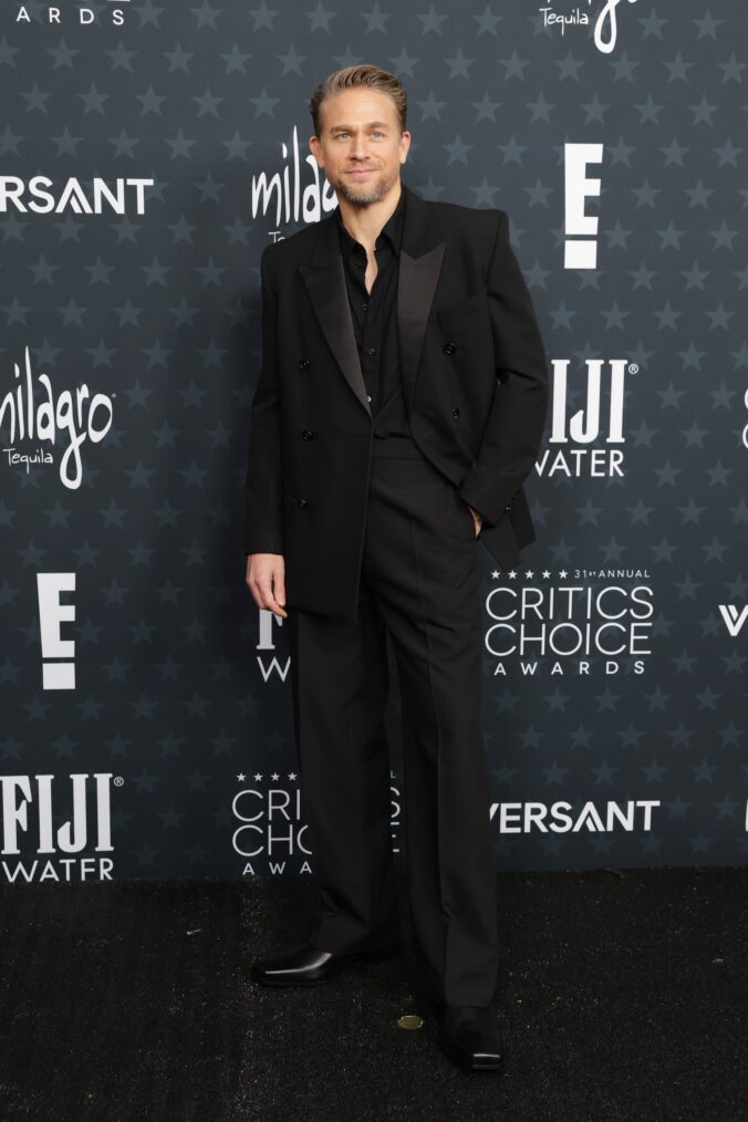 Charlie Hunnam attends the 31st Annual Critics Choice Awards at Barker Hangar on January 04, 2026 in Santa Monica, California.