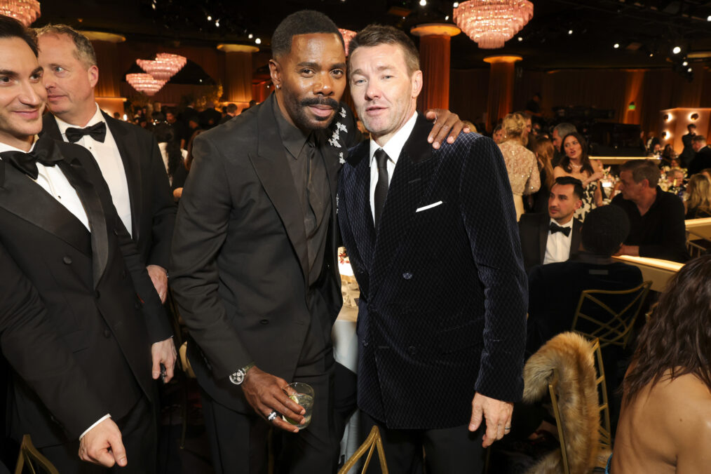 Colman Domingo and Joel Edgerton at the 83RD ANNUAL GOLDEN GLOBES®, airing live from the Beverly Hilton in Beverly Hills, California on Sunday, January 11, 2026 at 8 PM ET/5 PM PT, on CBS and streaming on Paramount+. Photo: Stewart Cook/CBS ©2026 CBS Broadcasting, Inc. All Rights Reserved.