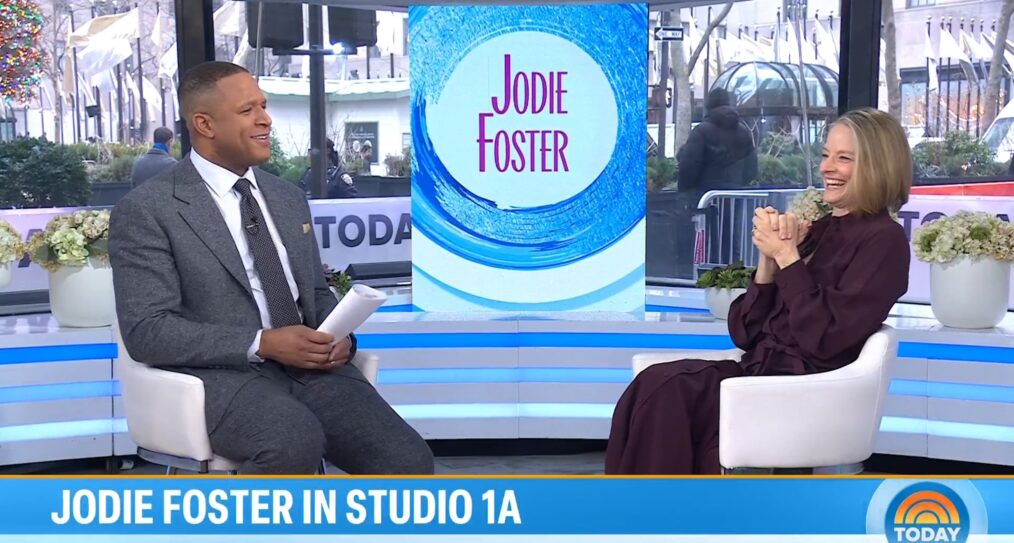 Craig Melvin and Jodie Foster on the January 6, 2026, episode of NBC's 'Today.'