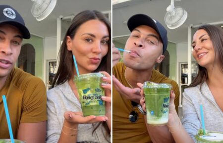 Dale Moss and Kelley Flanagan of the Bachelor