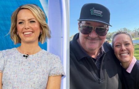 Dylan Dreyer on the March 11, 2025, episode of NBC's 'Today'; Brian Baumgartner and Dylan Dreyer, Instagram, January 29, 2026.