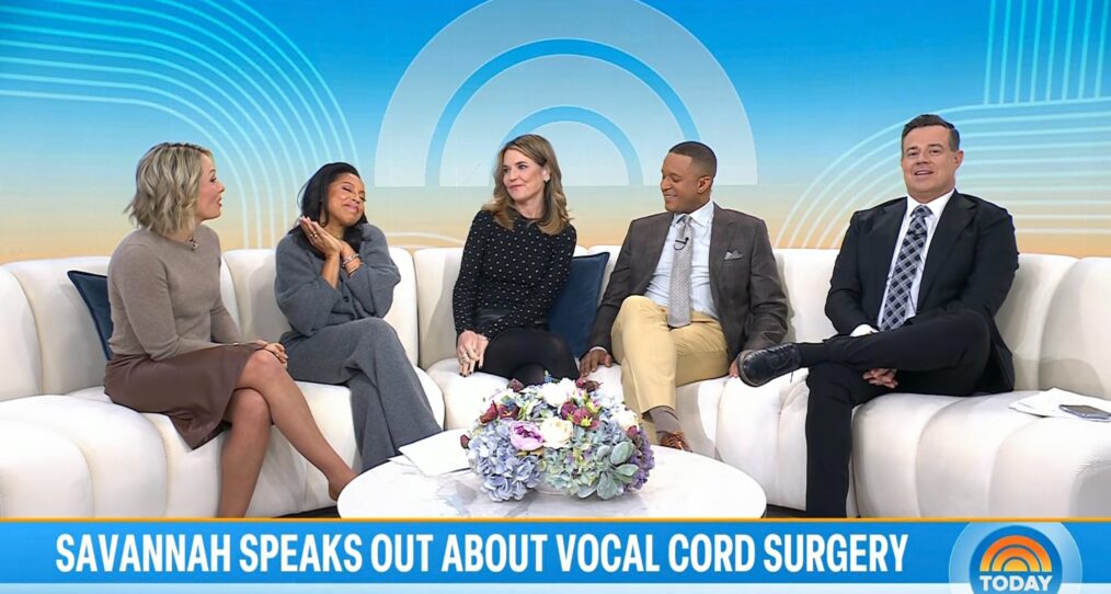 Dylan Dreyer, Sheinelle Jones, Savannah Guthrie, Craig Melvin, and Carson Daly on the January 23, 2026, episode of NBC's 'Today.'