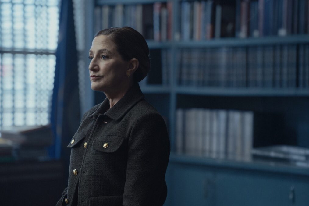 Edie Falco as Nina Hobbs in Mayor of Kingstown episode 5, season 4, streaming on Paramount+, 2025. Credit: Dennis P. Mong Jr./Paramount +