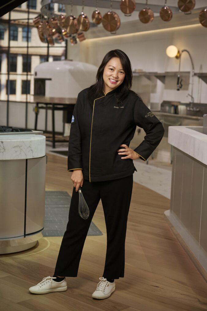 EMILY YUEN -- Competitor in CBS Original Series AMERICA'S CULINARY CUP, scheduled to air on the CBS Television Network. Photo: Jackie_Brown/CBS ©2025 CBS Broadcasting, Inc. All Rights Reserved.