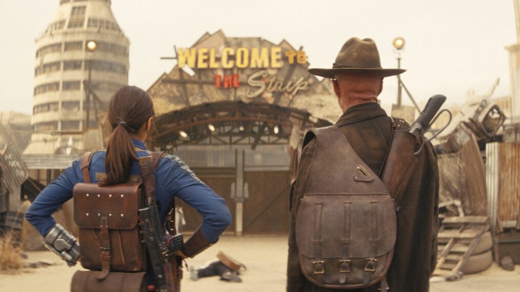 Ella Purnell (Lucy MacLean), Walton Goggins (The Ghoul) in FALLOUT SEASON 2 Courtesy of Prime © Amazon Content Services LLC