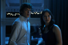 Oliver 'Olly' Atkins as Freddie O'Connell and Madelyn Keys as Adriana Russo in Finding Her Edge