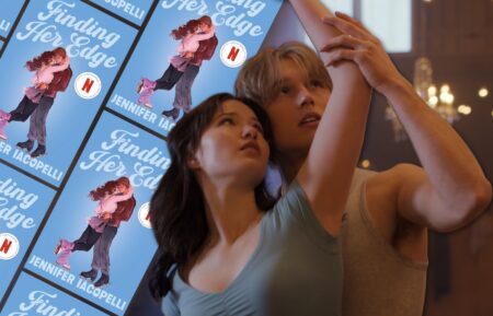 Madelyn Keys as Adriana and Cale Ambrozic as Brayden in 'Finding Her Edge'