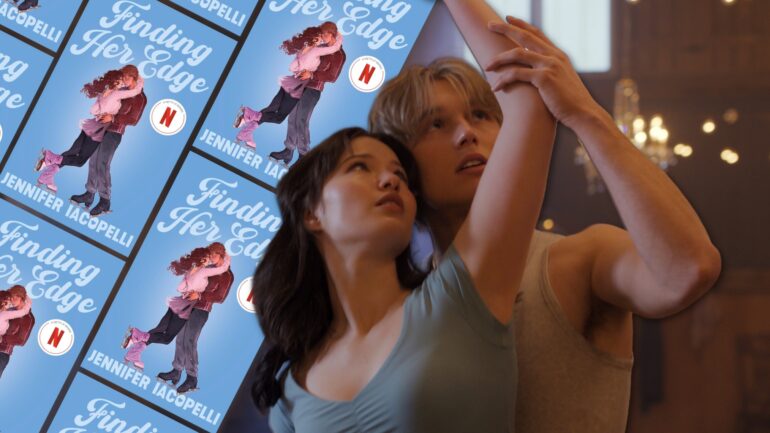 Madelyn Keys as Adriana and Cale Ambrozic as Brayden in 'Finding Her Edge'