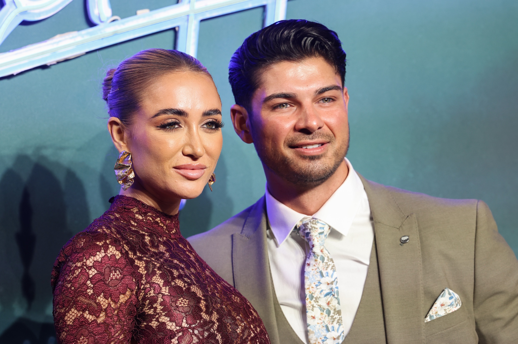 Georgia Harrison and Anton Danyluk attend the UK special screening of 