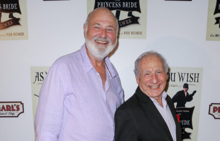 HOLLYWOOD, CA - OCTOBER 06: Directors/producers Rob Reiner (L) and Mel Brooks attend the 