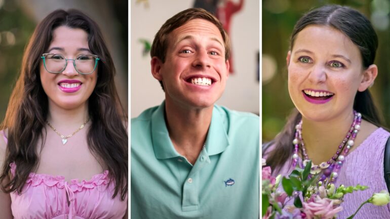 Dani Bowman, Tanner Smith, and Madison Marilla of Love on the Spectrum Season 3