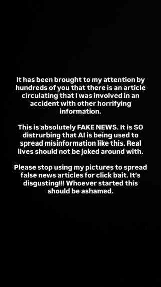 Jenna Johnson's Instagram Story, January 18, 2026.