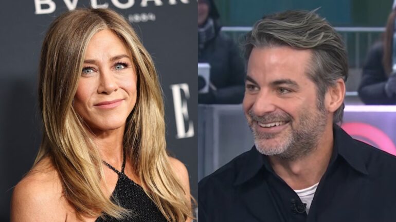 Jennifer Aniston attends Elle Women in Hollywood 2025 at Four Seasons Hotel Los Angeles at Beverly Hills on November 17, 2025 in Los Angeles, California; Jim Curtis on the January 26, 2026, episode of NBC's 'Today.'