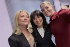 Jennifer Morrison, Emilie de Ravin, and Karen David of Once Upon a Time