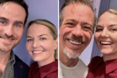 Jennifer Morrison with Colin O'Donoghue and Michael Raymond-James of Once Upon a Time